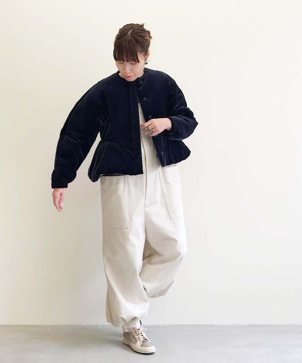 velvet padded jacket