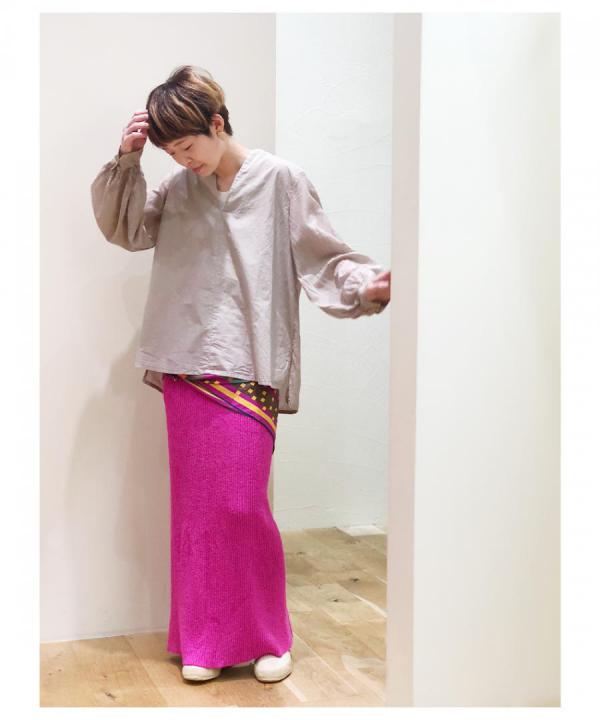 Beautiful silk cotton v-necked shirt