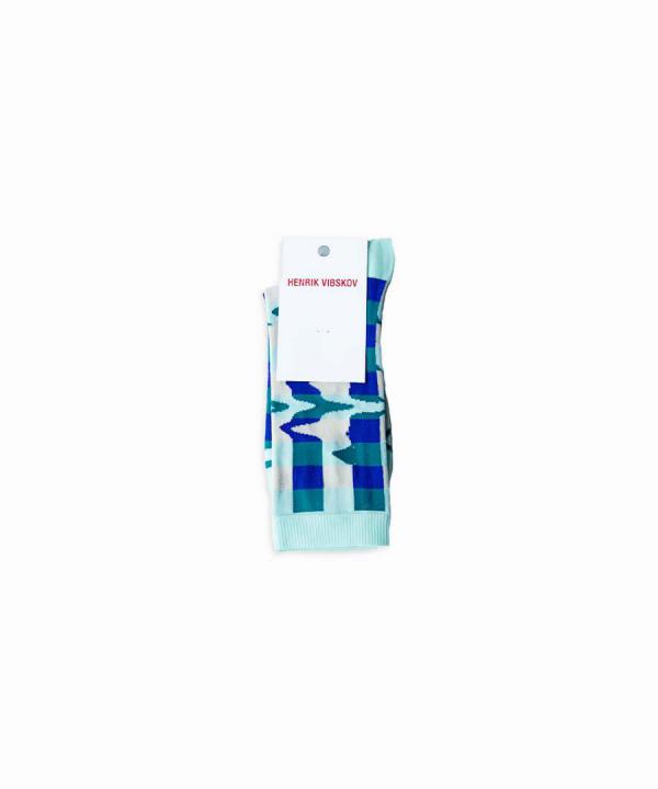 Wavy Check Socks