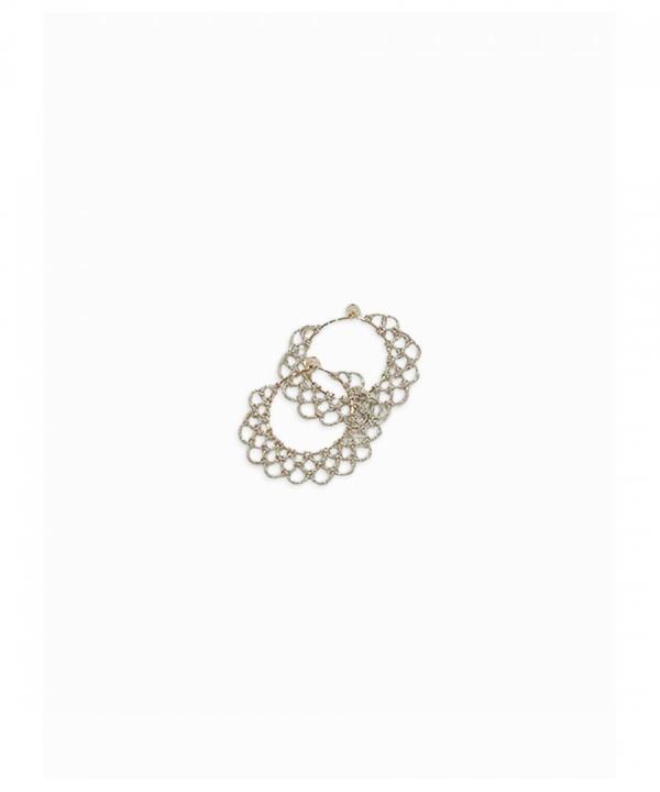 ARABESQUE Earrings HOOP SILVER mini