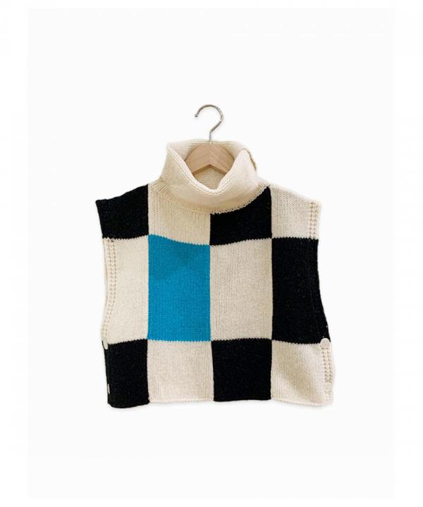 Patch Work Pattern Bib Vest