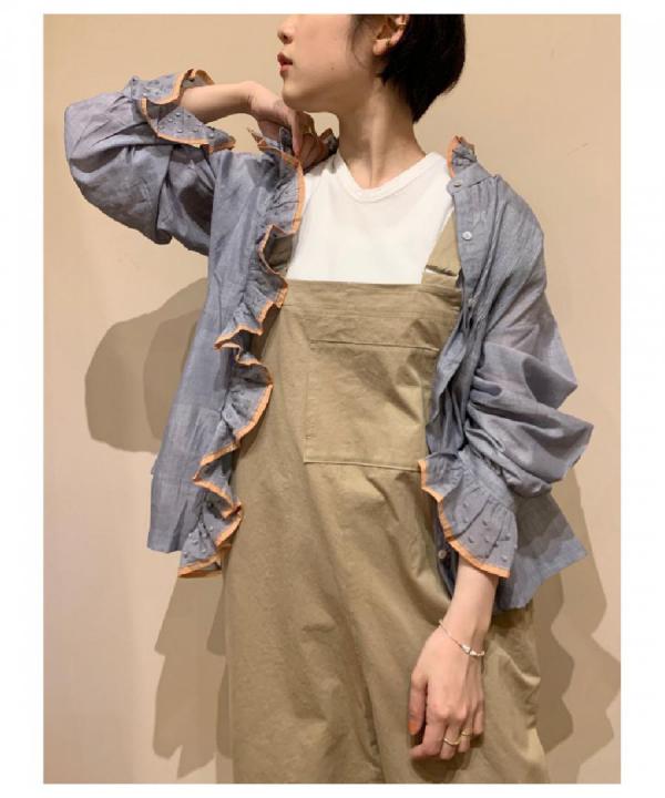 Embroidery Frill Blouse