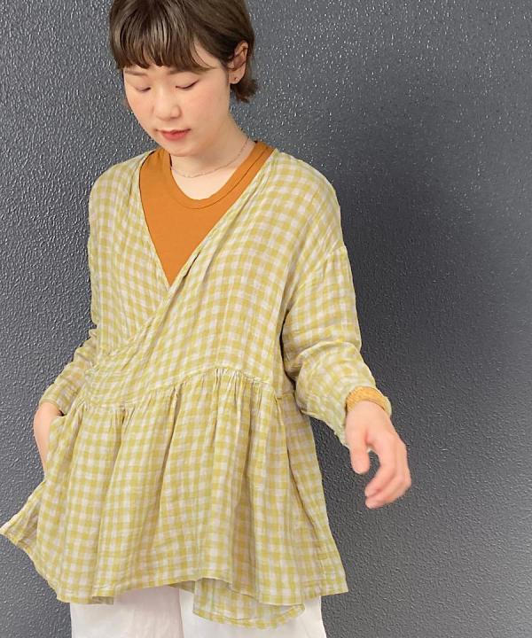 LINEN　GINGHAM　CACHE　COEUR