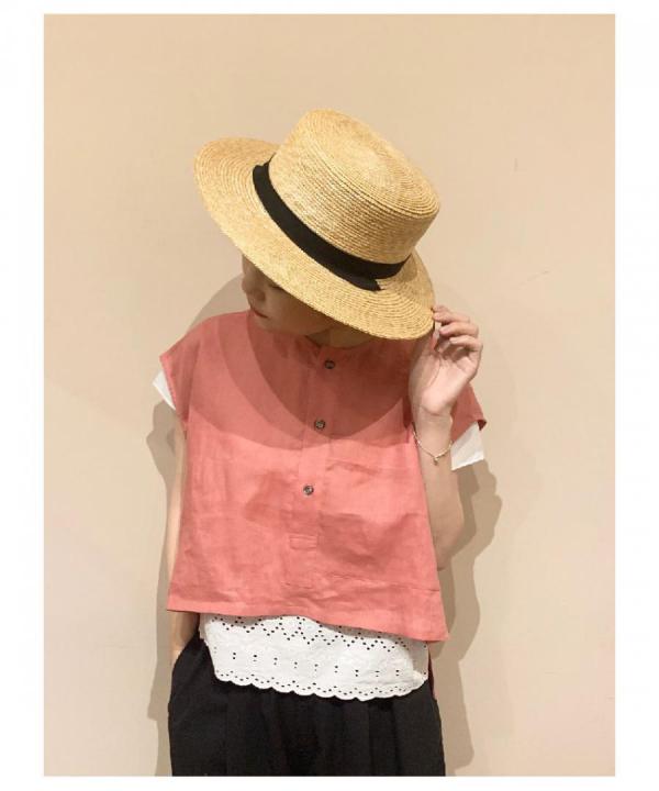 No Collar Shirts Top