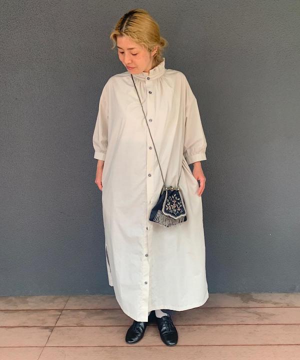 H/SLV　Frilled　Collared　Dress