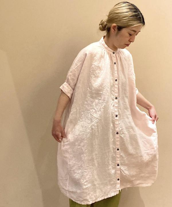 Half Sleeve No Collar Onepiece