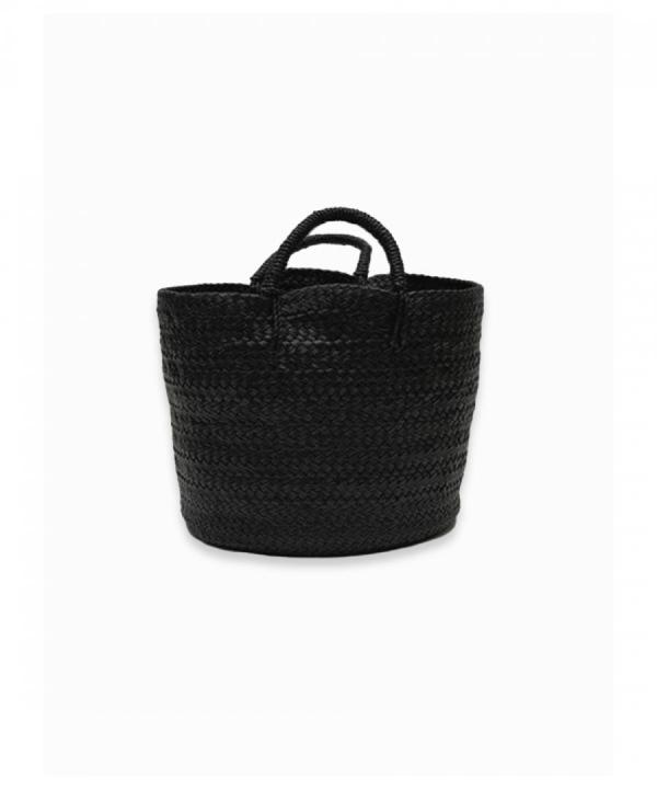 LEATHER BASKET - M　/TB