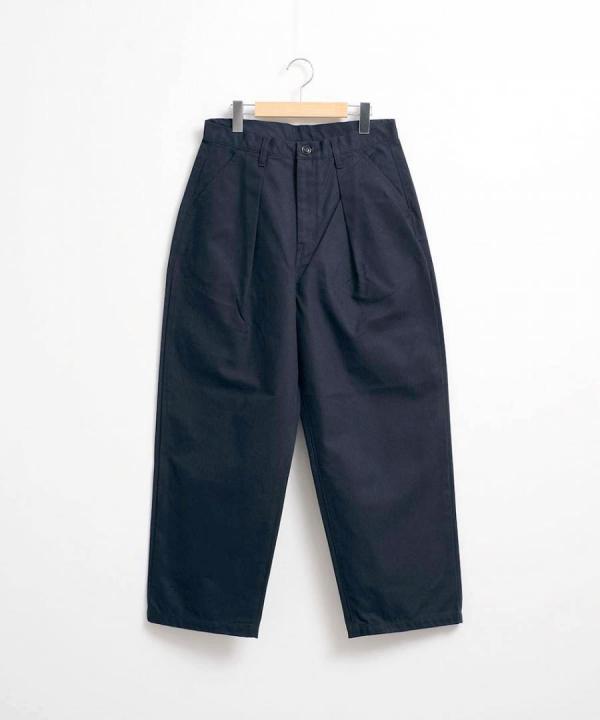 コットンサージワイドタックパンツ