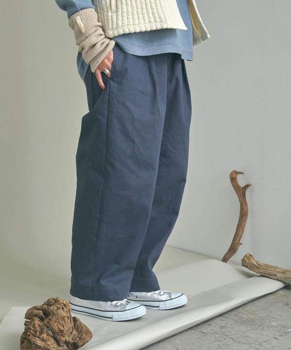 フレンチドリル　タックパンツ