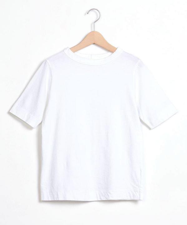 USE天竺5分袖ボトルネックＴシャツ