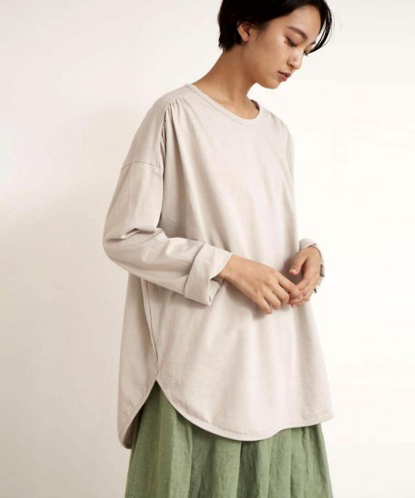 【PICK UP ITEM！】オーガニックコンパクト天竺　長袖プルオーバー