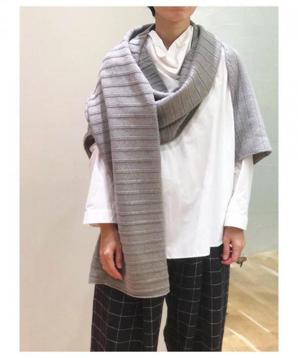 SLEEVE MUFFLER KNIT