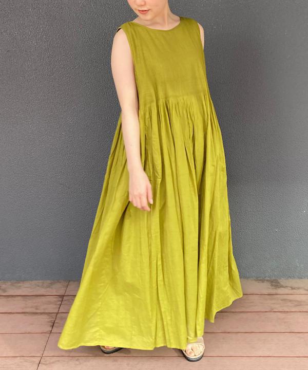 ORGANIC MINI PINTUCK PULLOVER DRESS