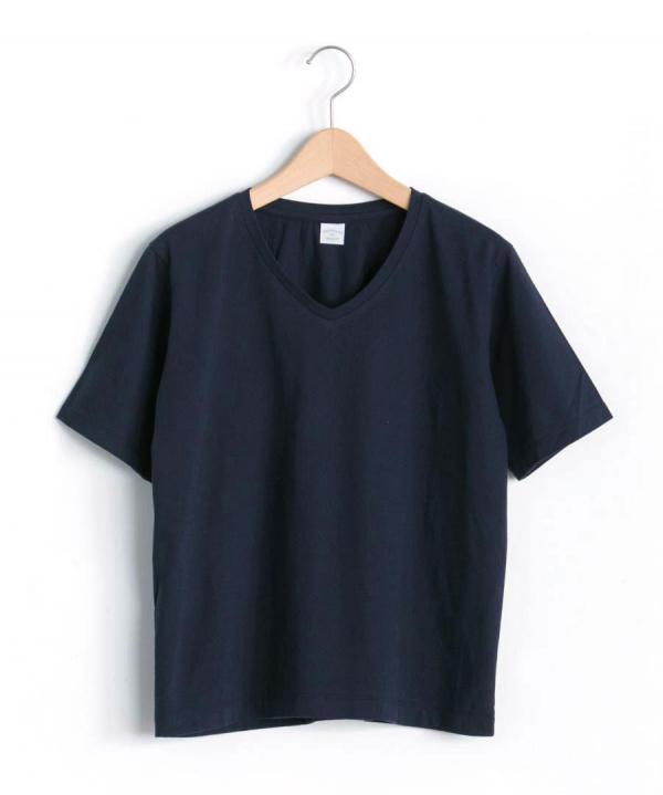 トロワ天竺VネックＴシャツ
