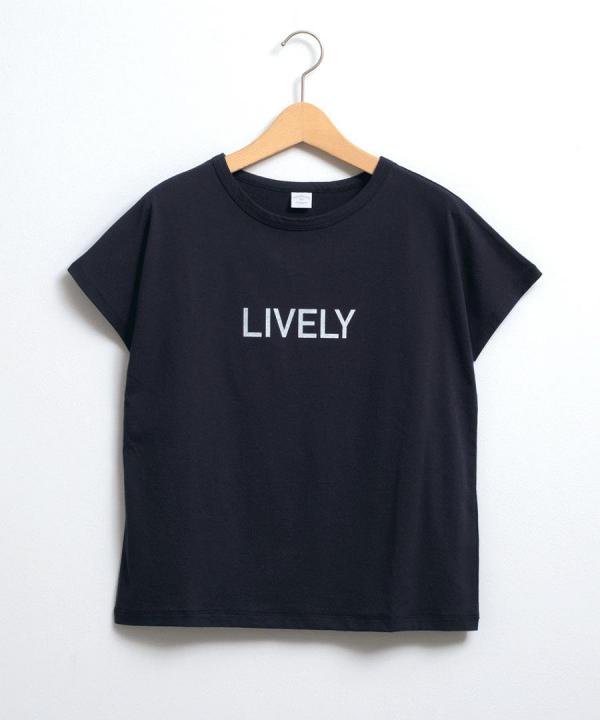 キャトルコットンロゴプリントＴシャツ