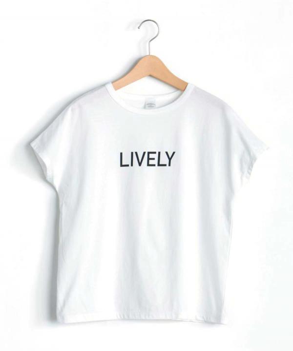 キャトルコットンロゴプリントＴシャツ