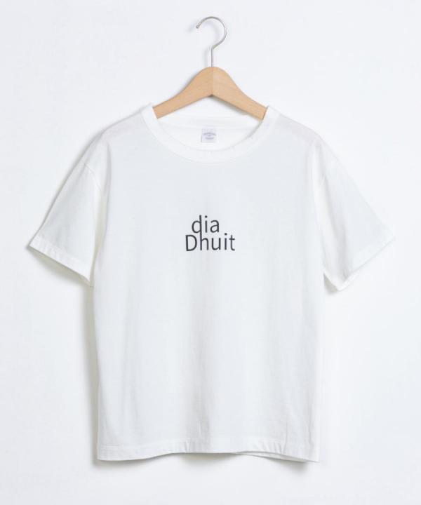 トロワ天竺ロゴTシャツ(dia Dhuit)