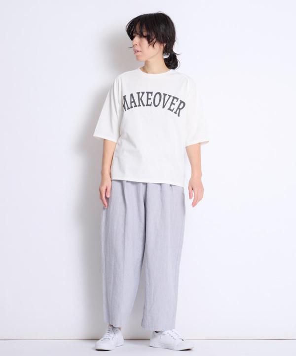 BIG-Tロゴ　6分袖ロゴT(MAKEOVER)