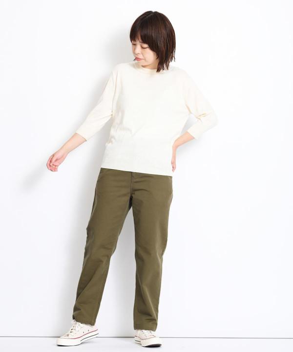 dailyコットン 6分袖petitクルー