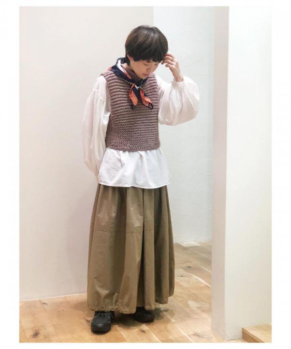 GATHER STITCH HANDWOVEN TOP
