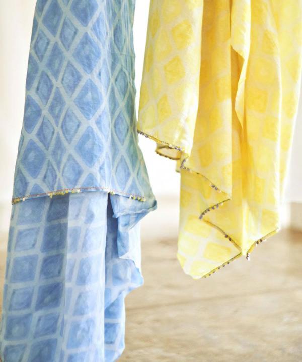 【PICK UP ITEM！】水彩プリントコットンシルク　ストール
