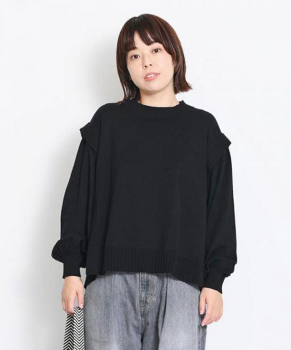 ランダムリブニット　プルオーバー