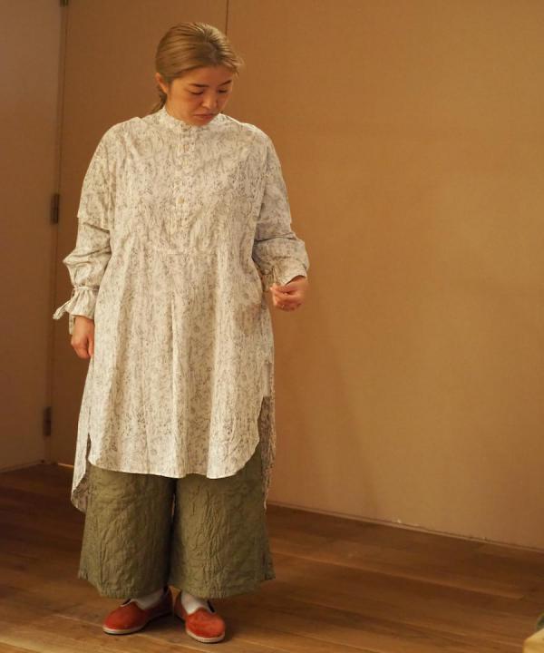 かすむ夜 Bosom shirt dress