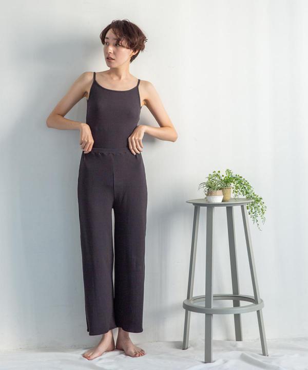 twist cotton rib strech　イージーパンツ