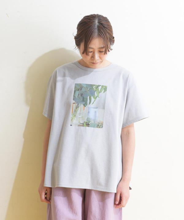 【ラストワン！】organic cotton print プリントTシャツ(ペイント)