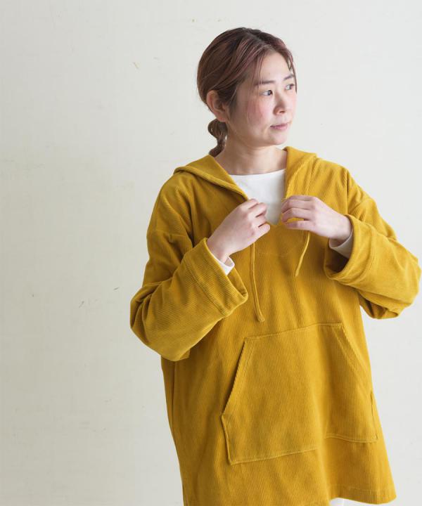 brushed easy corduroy　セーラーカラープルオーバー