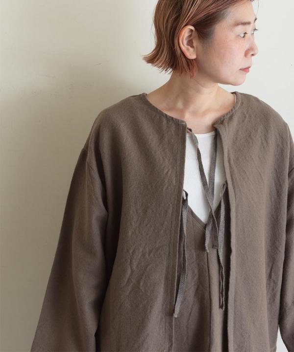 washable wool cotton　2WAYカーディガン