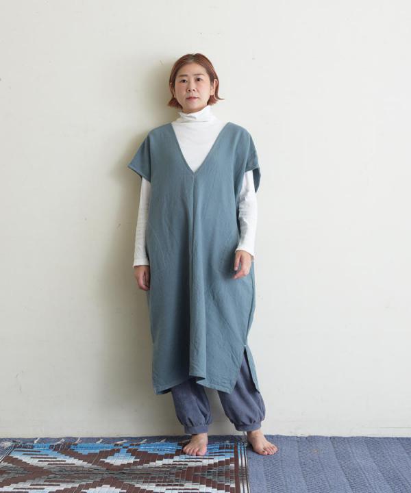 washable wool cotton　ワンピース