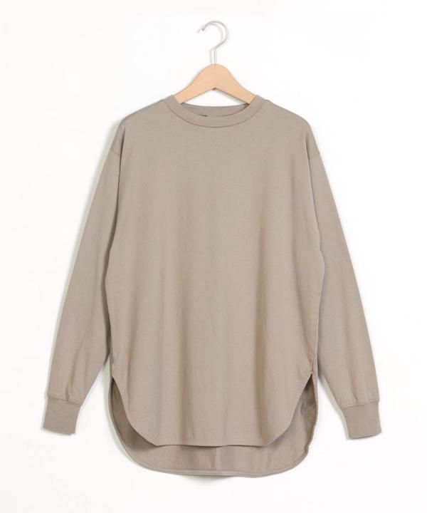 ラウンドヘムロングTシャツ