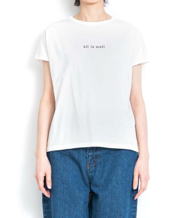 キャトルコットンロゴTシャツ (all is well)