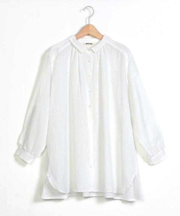 ふわふわコットン ロングシャツ