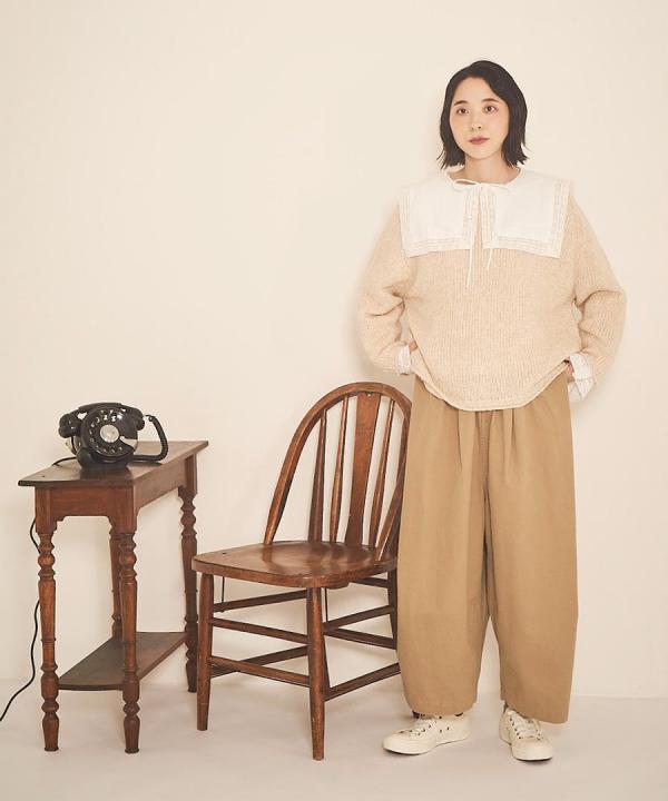 ブロークンツイル ワイドパンツ