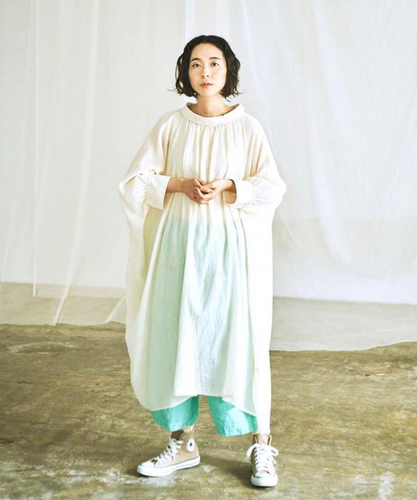 【PICK UP ITEM!】コットンガーゼWワッシャー 2Wayワンピース