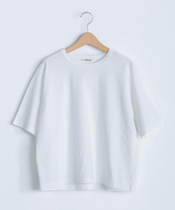 スープレコットン天竺5分袖Tシャツ