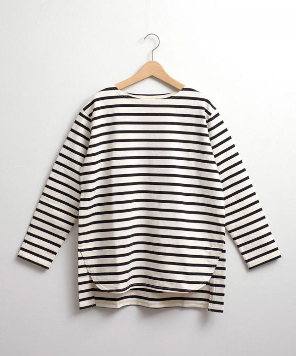 ボーダー長袖ロングTシャツ