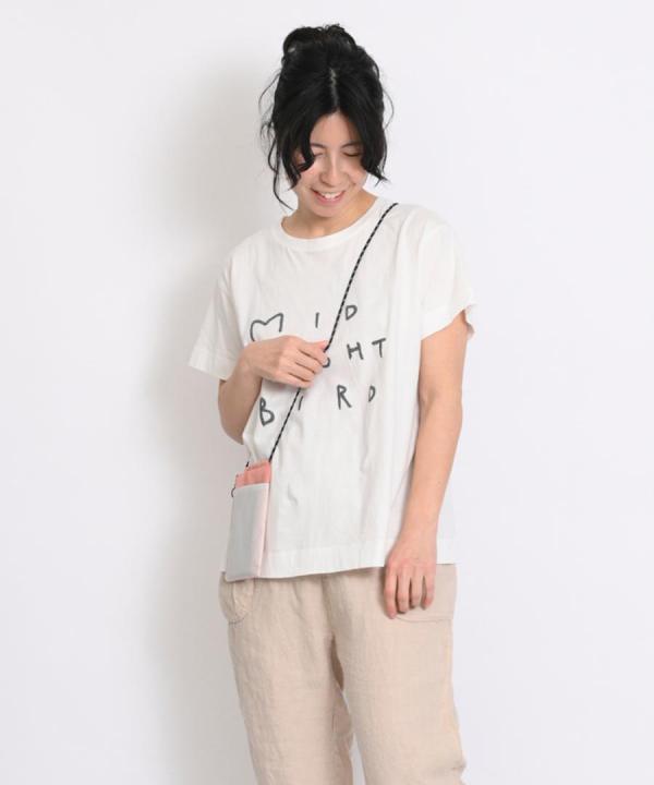 【ラストワン!】ハイゲージ天竺 ロゴプリントTシャツ