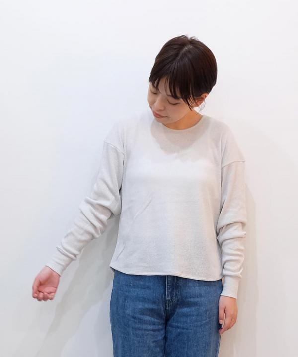 ガーゼテレコ ラウンドプルオーバー
