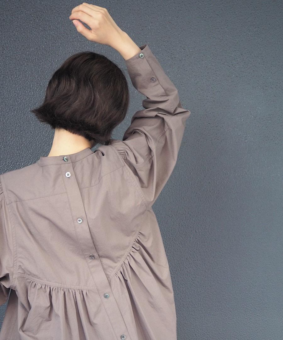 TWILL GATHER SHIRT