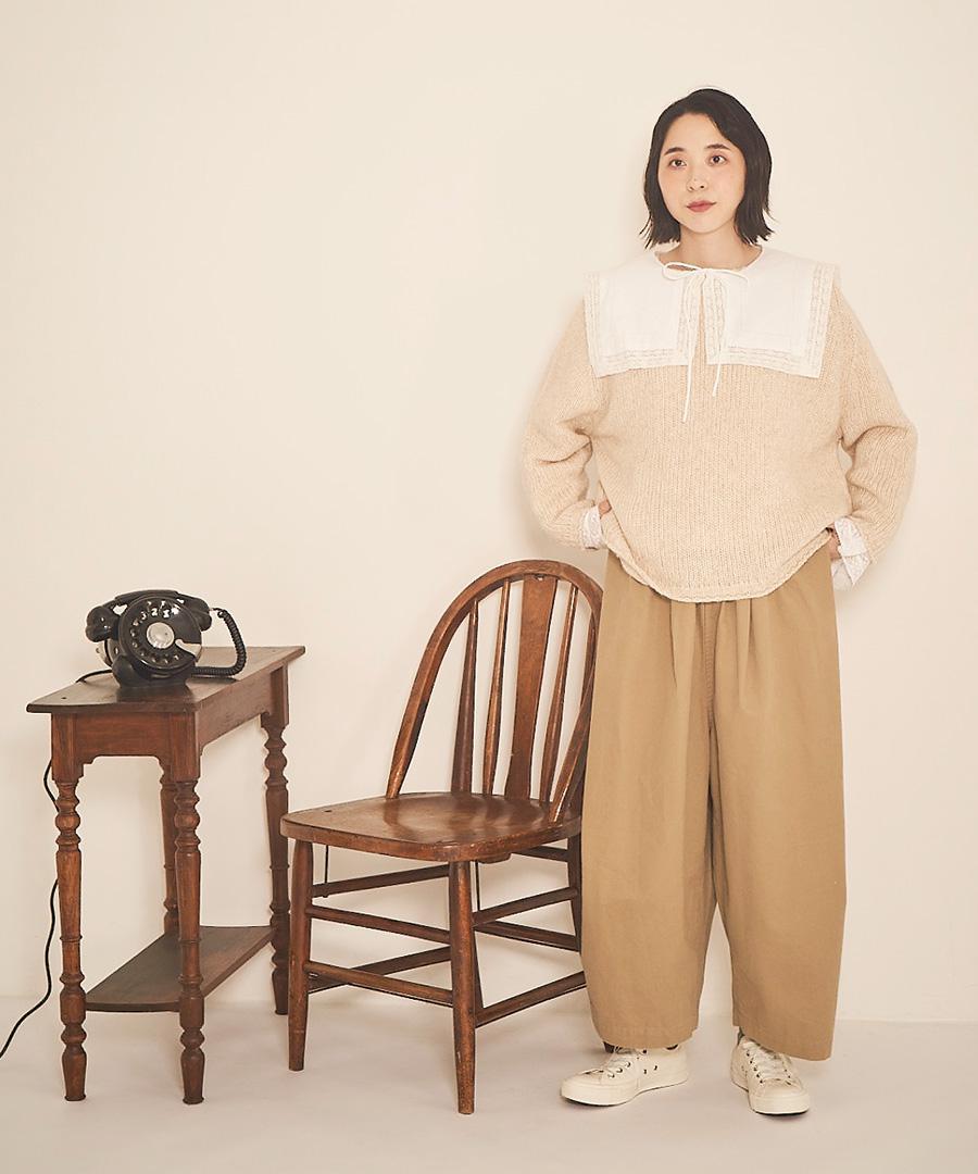 ブロークンツイル　ワイドパンツ