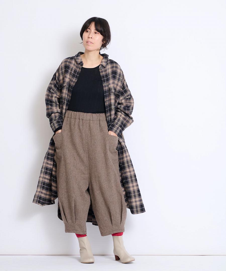 トップヴィンテージフラノウール　9分丈パンツ