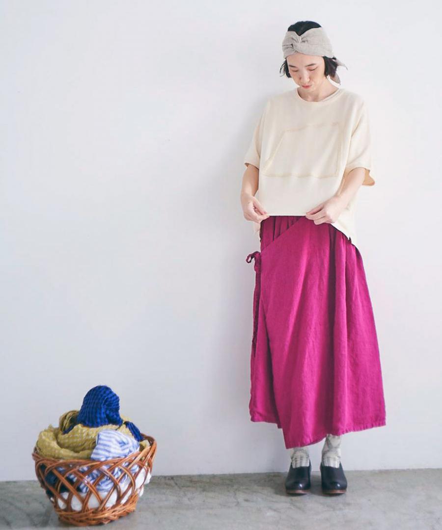 【ラストワン！】ランダムリブニット　刺繍プルオーバー