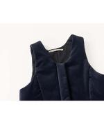 velvet padded vest