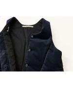 velvet padded vest