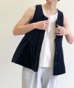 velvet padded vest