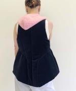 velvet padded vest