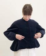 velvet padded jacket